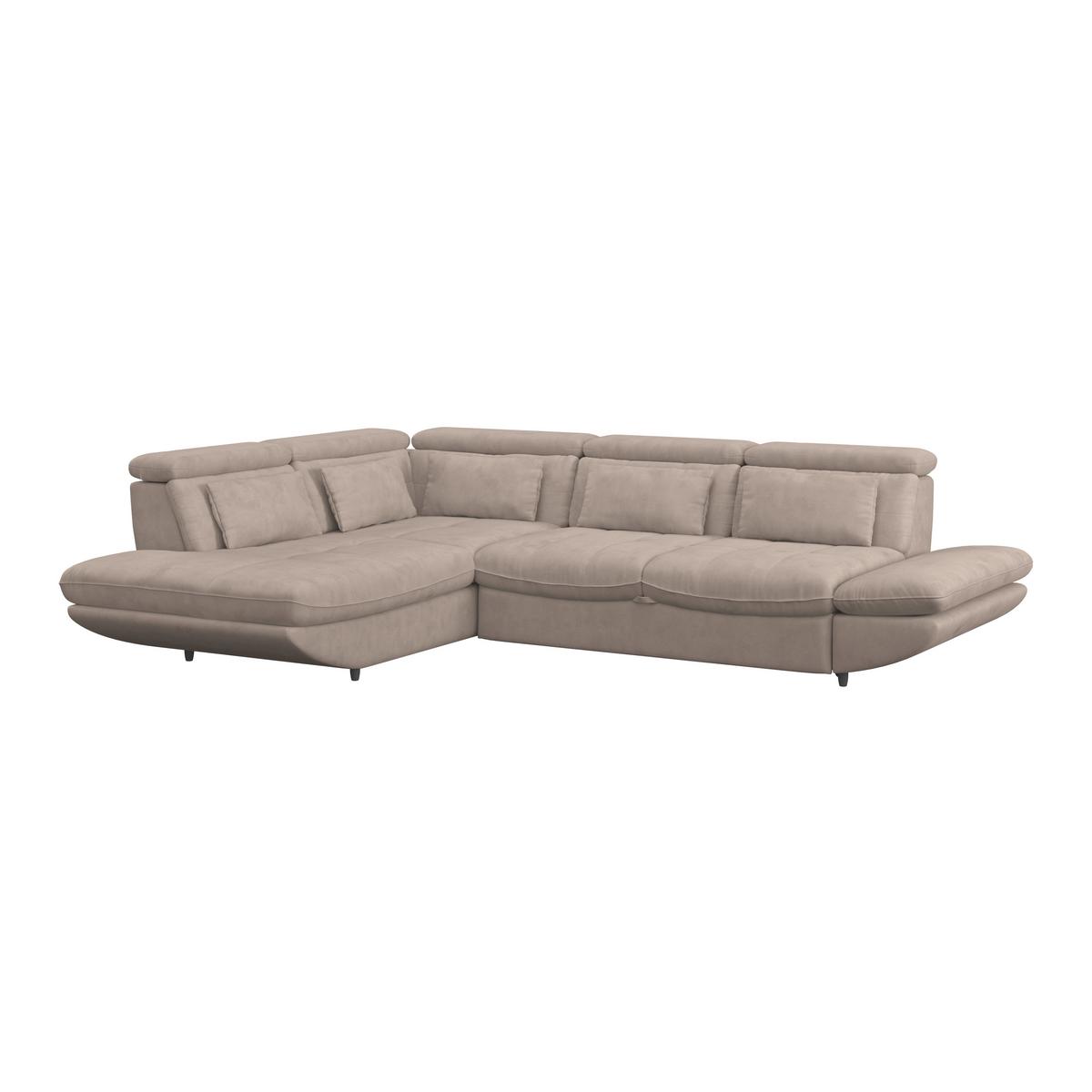 SEDACÍ SOUPRAVA PARK - černá/béžová, Moderní, textil/plast (233/311cm) - Luca Bessoni