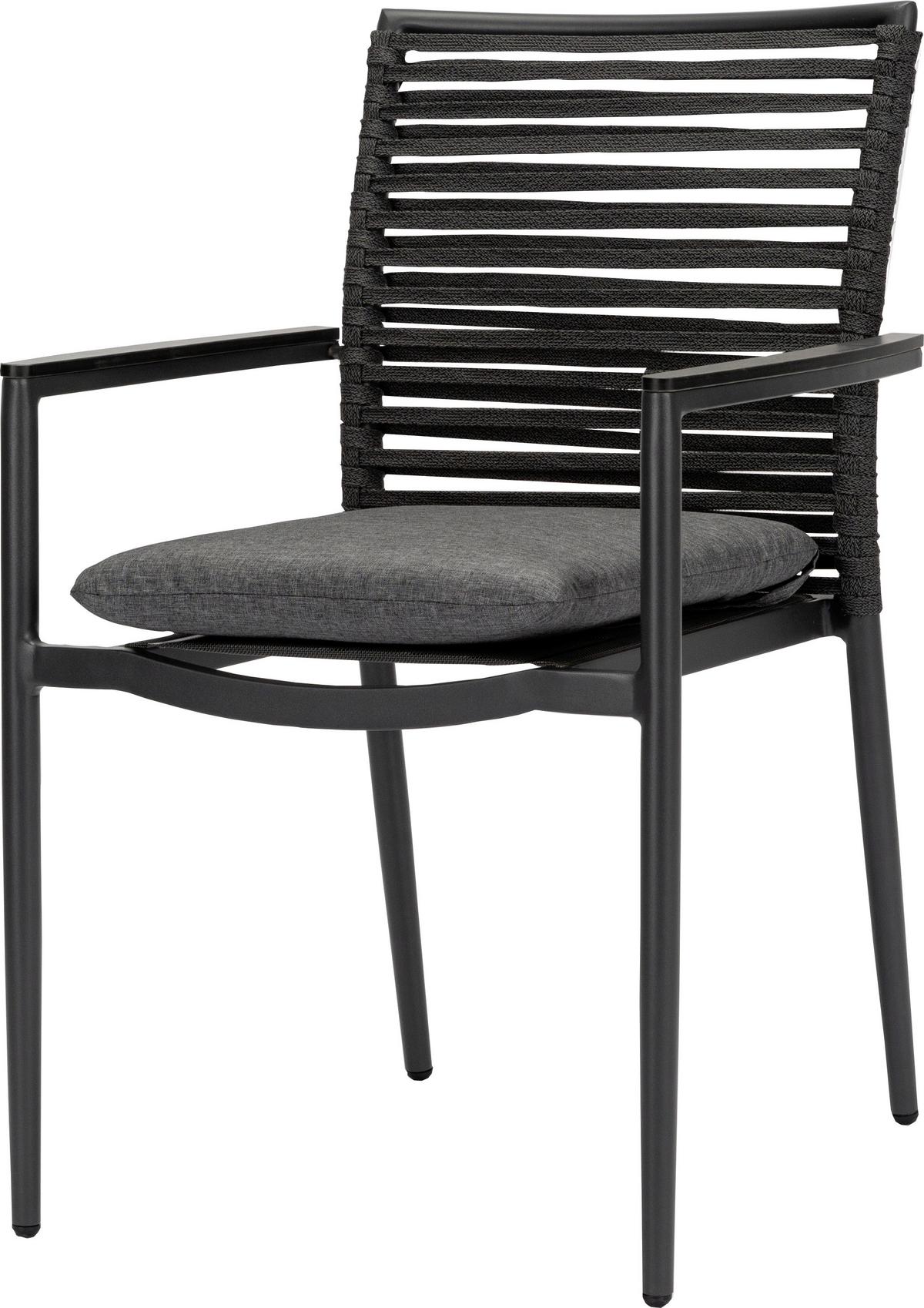 Gartenset 5-Tlg. Textil/Metall /Holzwerkstoff/Kunststoff - Dunkelgrau/Anthrazit, Basics, Holzwerkstoff/Kunststoff (180/98/74cm) - Acamp