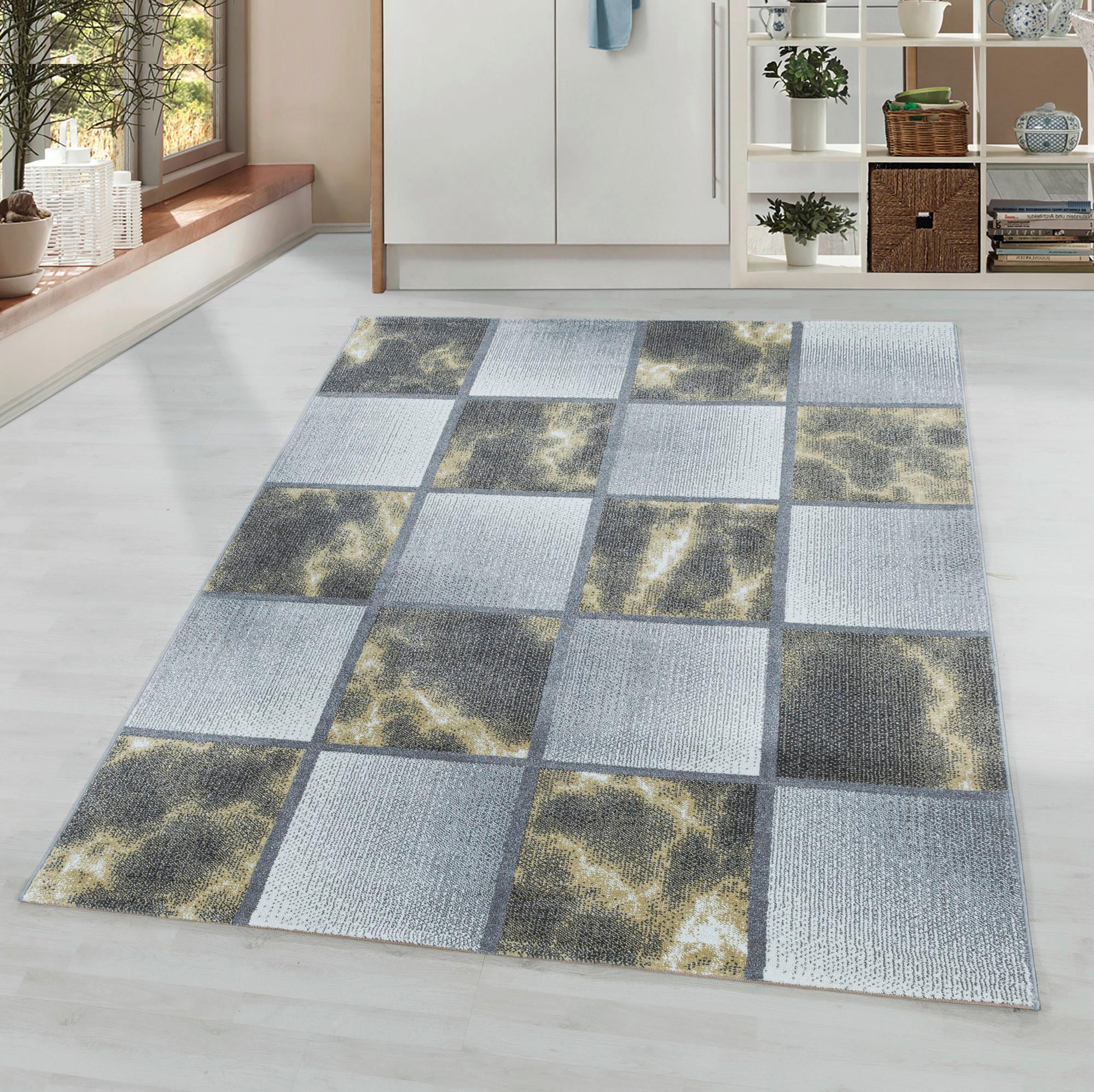 Webteppich Gelb/Grau Naturfaser Ottawa 240x340 cm - Gelb, Design, Textil (240/340cm)
