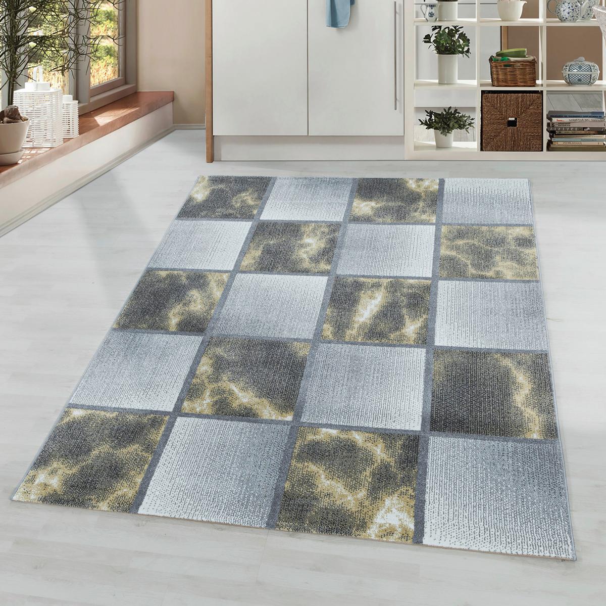 Webteppich Gelb/Grau Naturfaser Ottawa 80x150 cm - Gelb, Design, Textil (80/150cm)