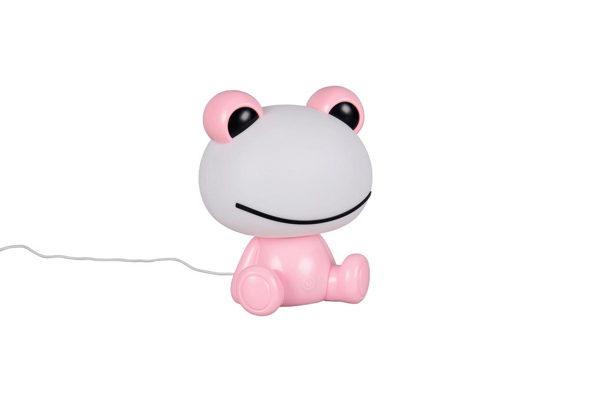 LED-Tischleuchte Hopper Weiß Pink B: 16,5 cm - Pink/Weiß, LIFESTYLE, Kunststoff (19,5/16,5/24,5cm)