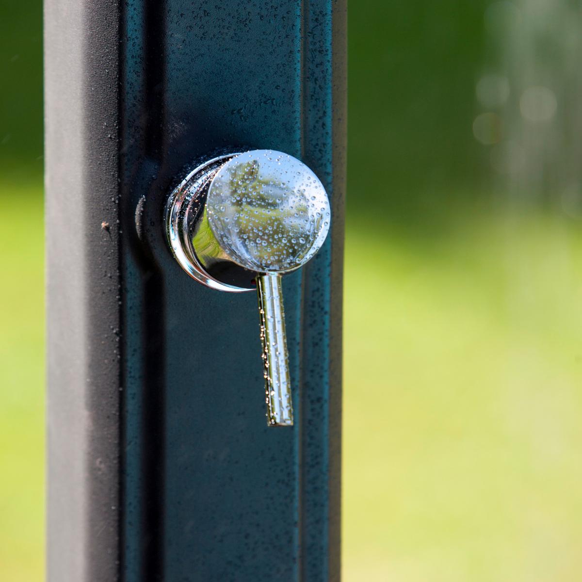 Solardusche, Schwarz Lxbxh: 19x17x219 Cm - Schwarz, KONVENTIONELL, Kunststoff/Metall (19/17/219cm) - Gre