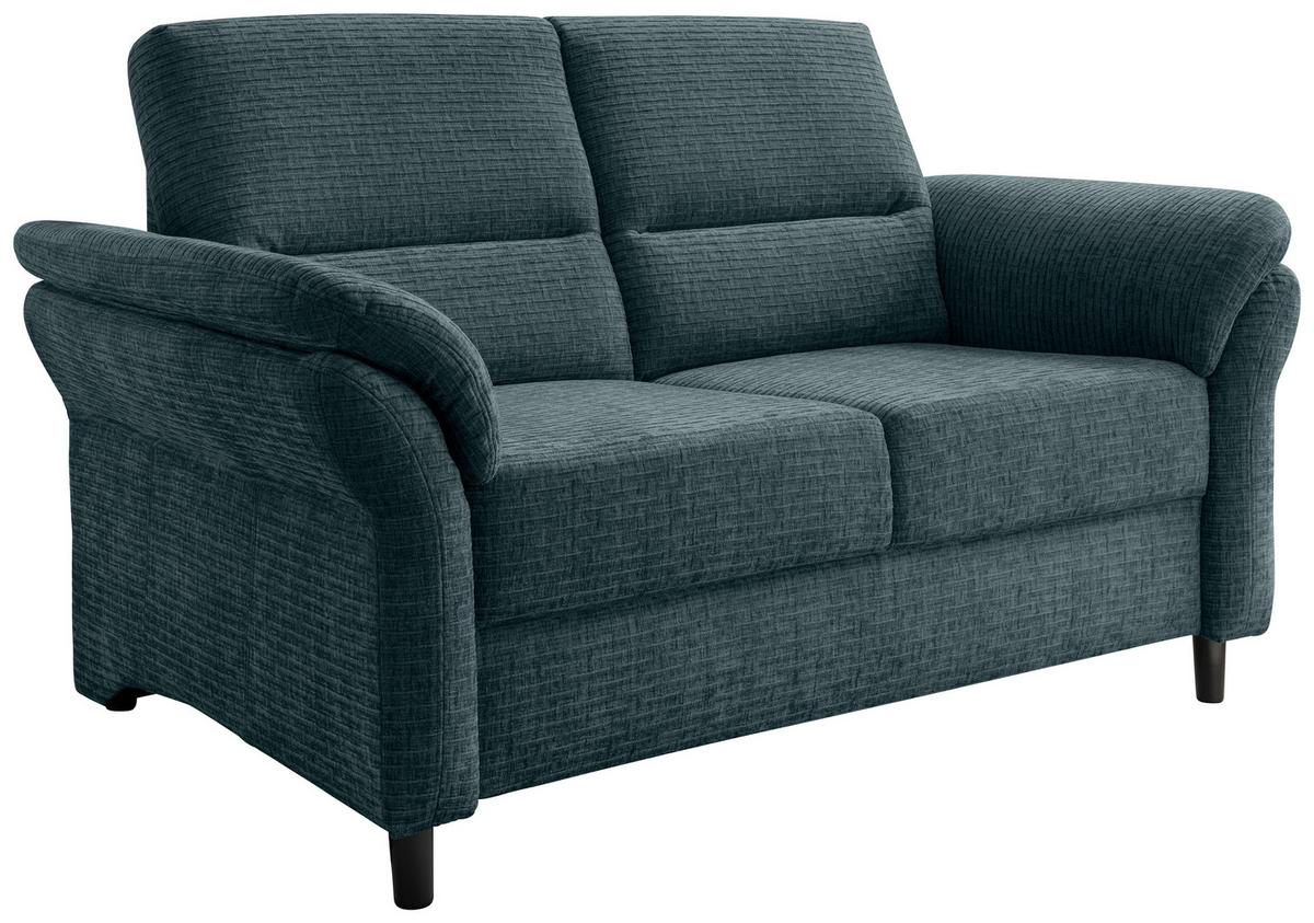 2-Sitzer-Sofa Cavoli, Blau B: 147 cm - Blau/Schwarz, MODERN, Textil (147/90/89cm) - Livetastic