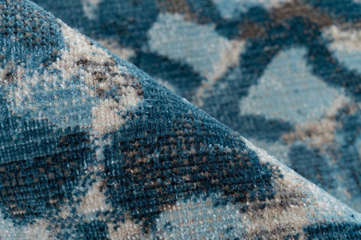Teppich Blau Dilan 400 160x230 Cm Synthetikfaser - Blau/Multicolor, KONVENTIONELL, Textil (160/230cm)