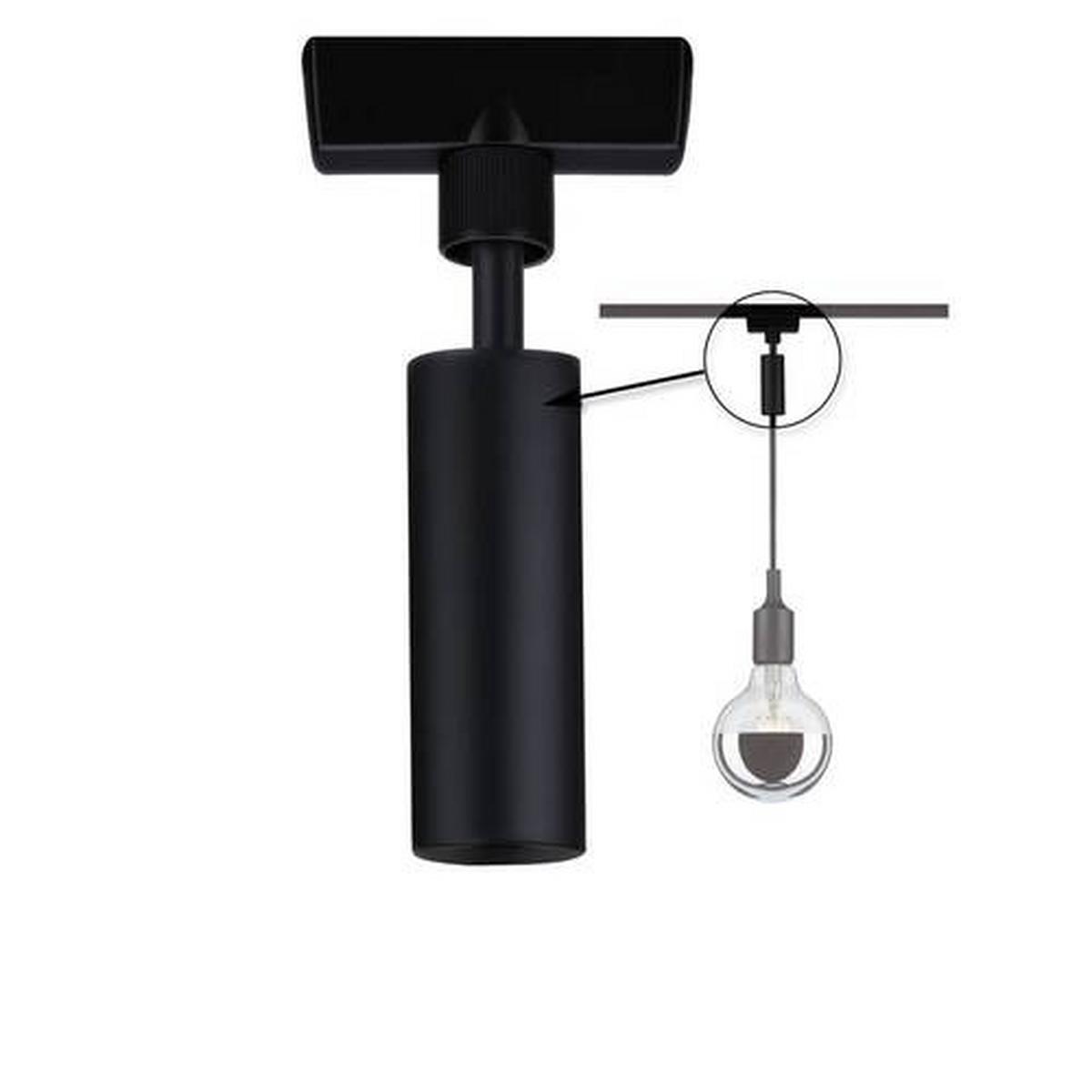 Schienensystem Urail Adapter 96914 Schwarz - Schwarz, Design, Kunststoff/Metall (2,3/12cm) - Paulmann