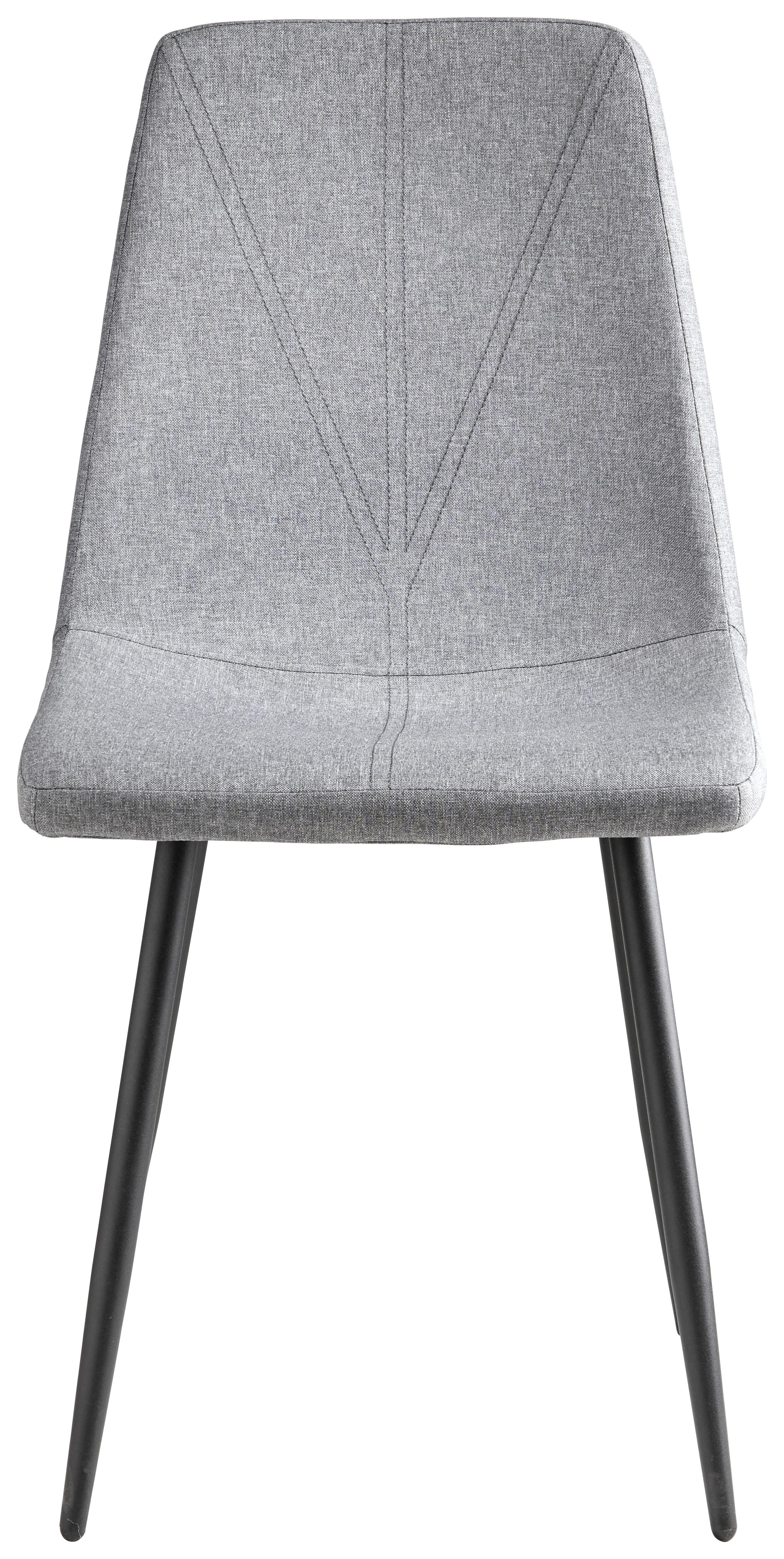 Čtyřnohá Židle Doro - šedá/černá, Konvenční, kov/dřevo (45/89,5/54cm)