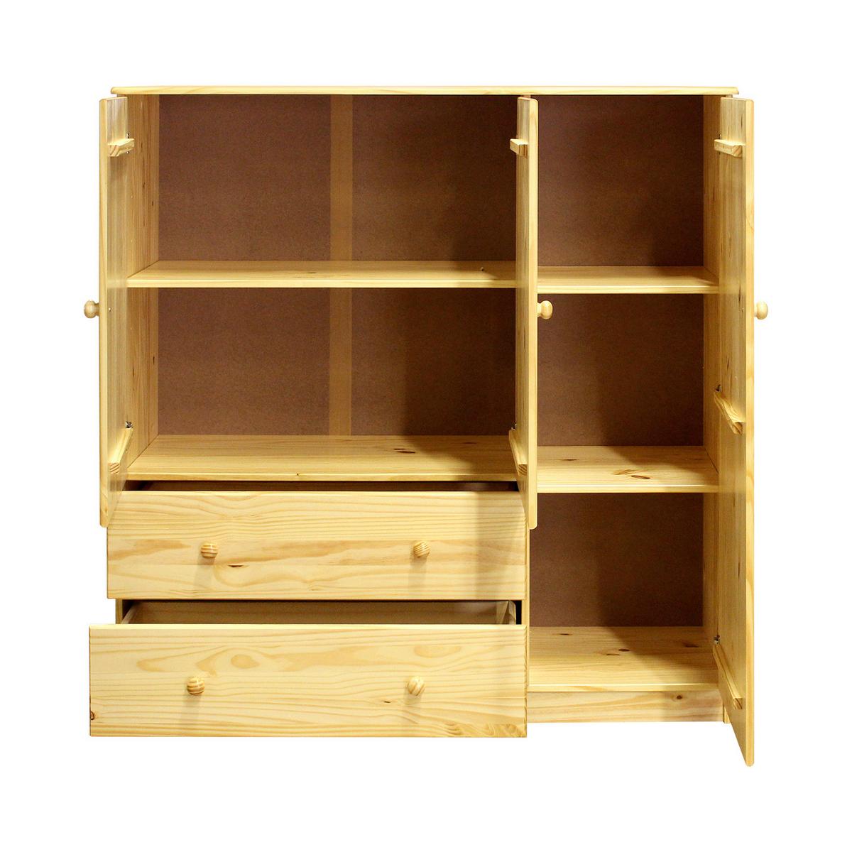 KOMMODE KOMMODE KIEFERNHOLZ 132X136 CM - Naturfarben, Basics, Holz (132/136/43cm) - Livetastic