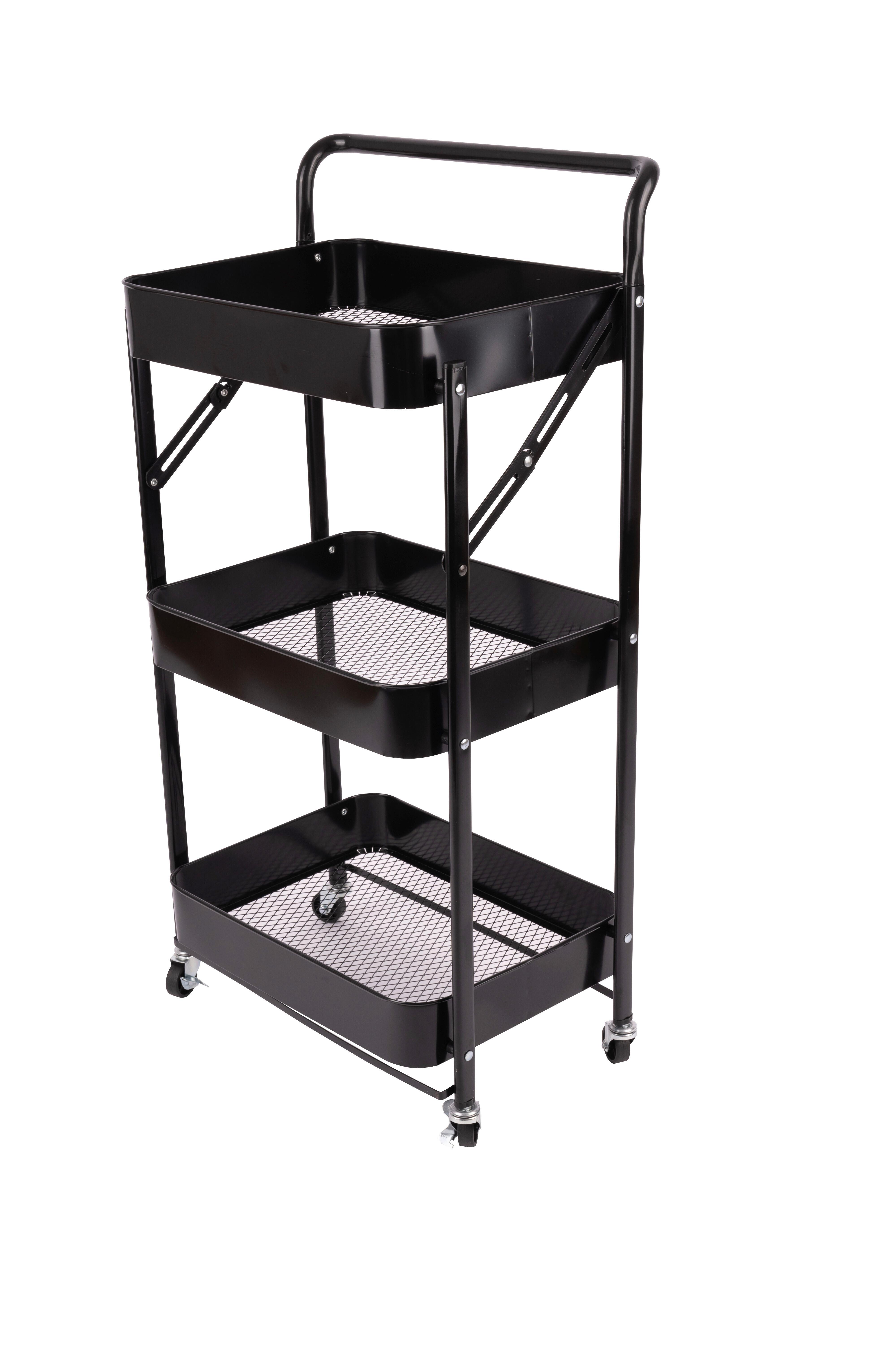 REGAL Leonie Schwarz B: 45cm - Schwarz, Basics, Kunststoff/Metall (45/30/87cm)