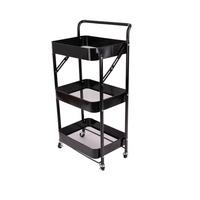 REGAL Leonie Schwarz B: 45cm - Schwarz, Basics, Kunststoff/Metall (45/30/87cm)