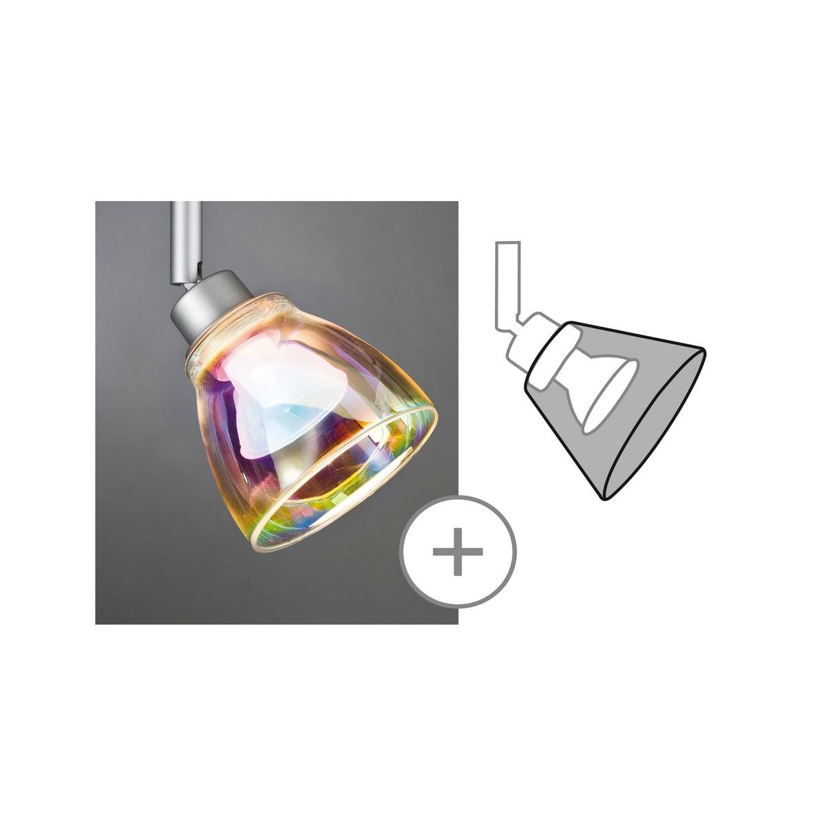 Schienensystem Urail Leuchtenschirm 60011 Deco Sy. - Multicolor, Design, Glas (8cm) - Paulmann