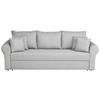 Schlafsofa Sara - Hellgrau/Schwarz, Design, Textil (235/75/90cm) - P & B