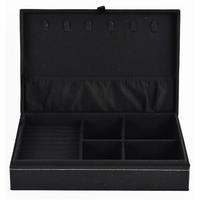 Schmuckkästchen Valerie - Schwarz, KONVENTIONELL, Papier/Textil (28/18,5/6,5cm) - James Wood