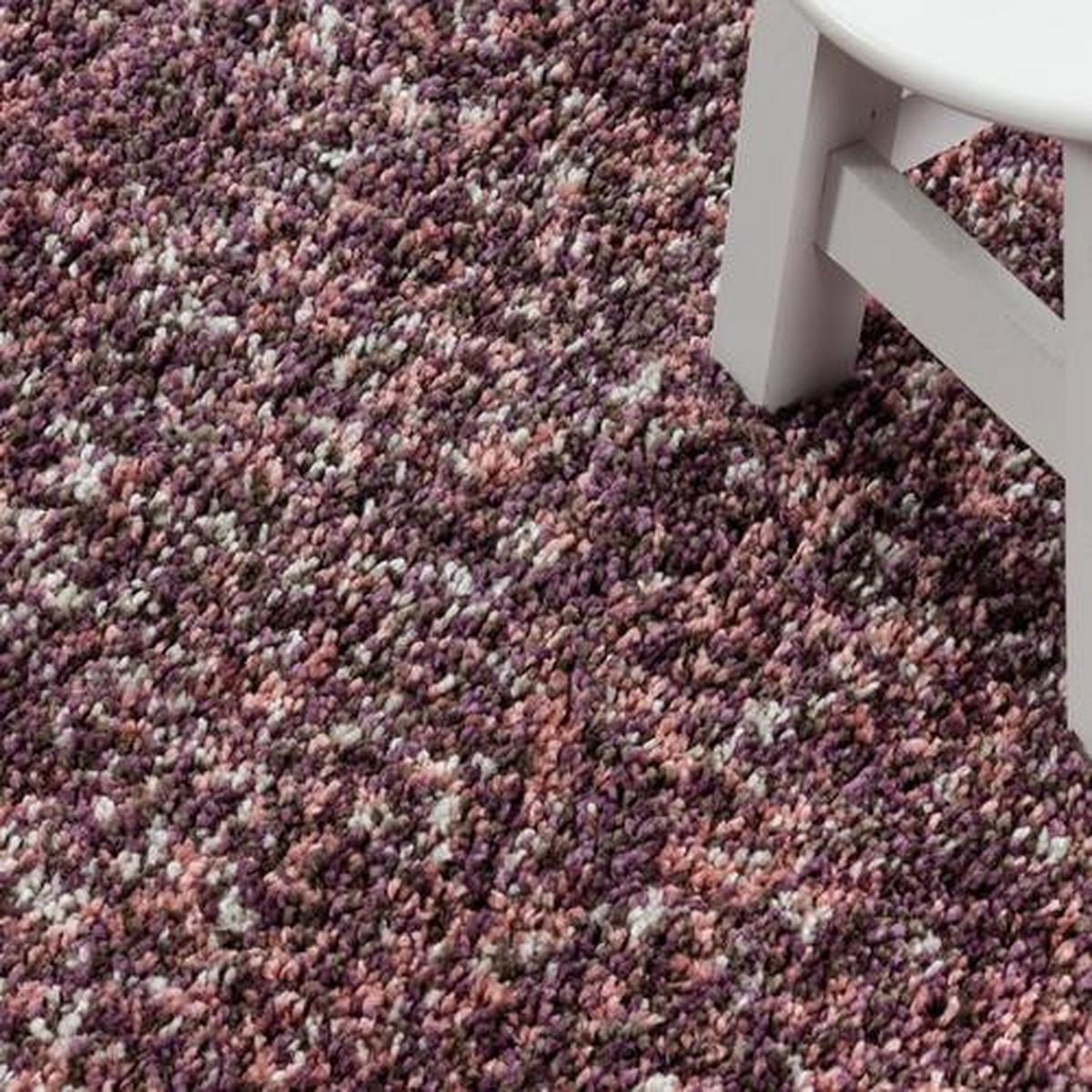 Teppich Läufer Pink Enjoy 80x250 cm - Pink, KONVENTIONELL, Textil (80/250cm)