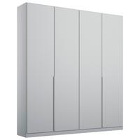 Drehtürenschrank 181 cm Alabama, Seidengrau - Hellgrau, MODERN, Holzwerkstoff (181/229/54cm)