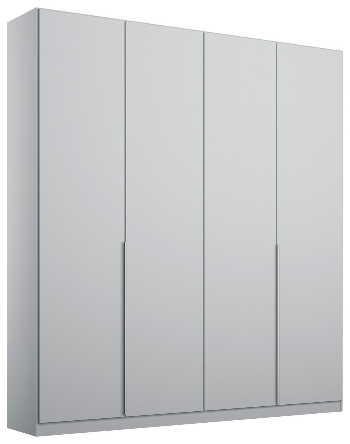 Drehtürenschrank 181 cm Alabama, Seidengrau - Hellgrau, MODERN, Holzwerkstoff (181/229/54cm)