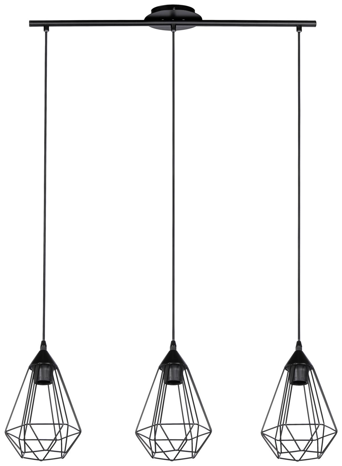ZÁVESNÉ SVIETIDLO TARBES - čierna, Modern, kov (79/17,5/110cm)