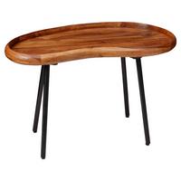 Konferenční stolek WL5.670 masív - černá/barvy sheesham, Design, kov/dřevo (71/40/42cm) - MID.YOU