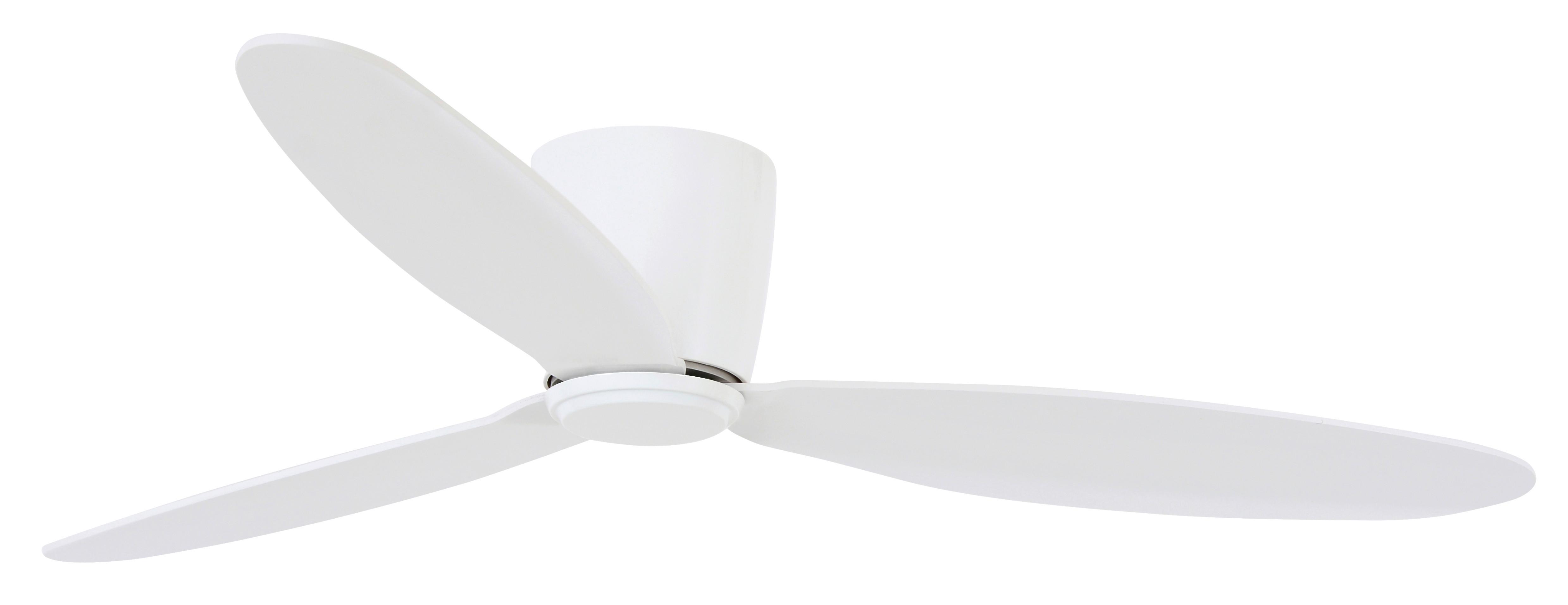 Deckenventilator Airfusion Radar Weiß 3-Flügel, Led - Weiß, Basics, Holzwerkstoff/Kunststoff (132/19cm) - P & B