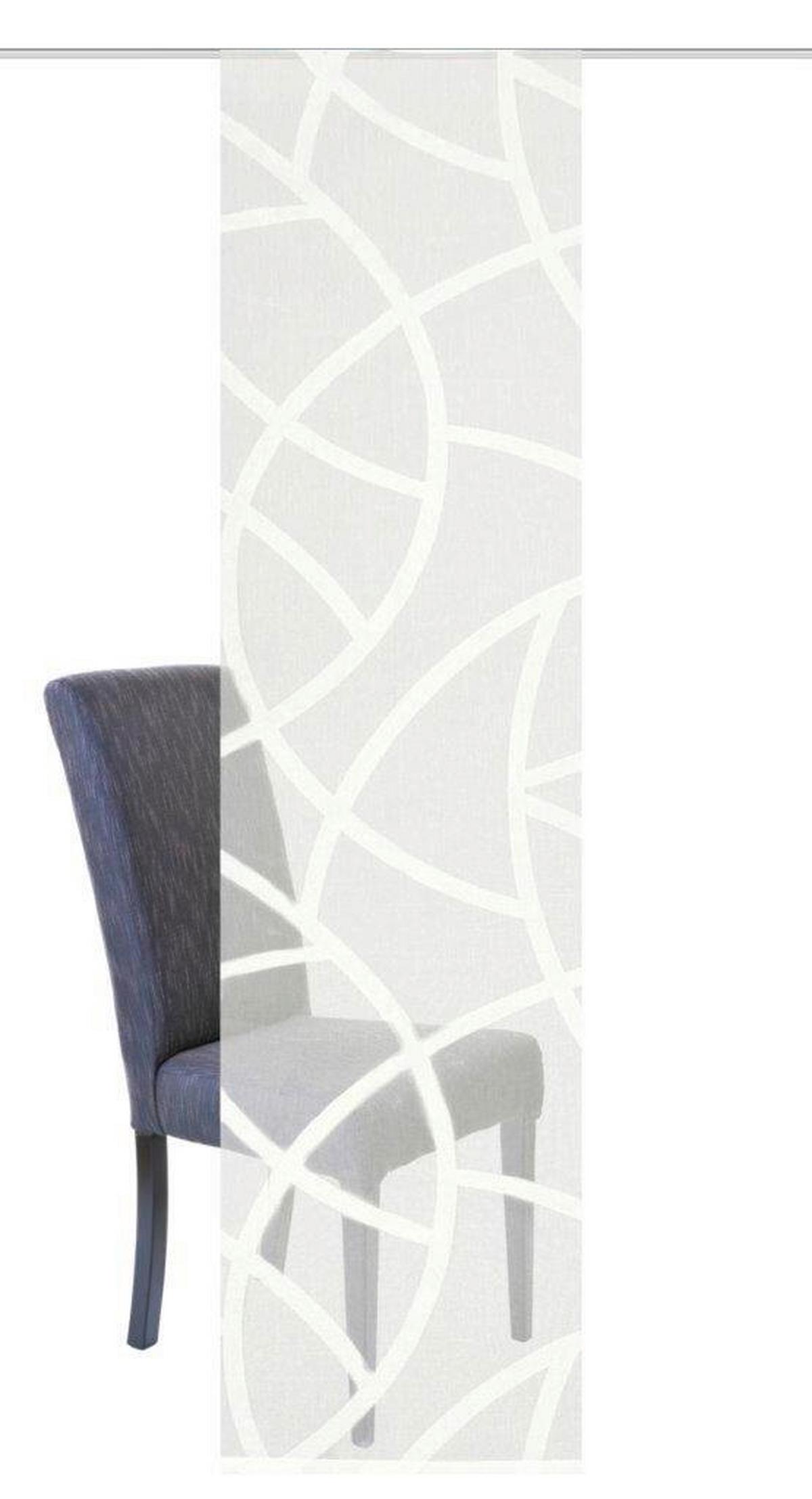 Flächenvorhang Cassé - Ecru, KONVENTIONELL, Textil (60/245cm)