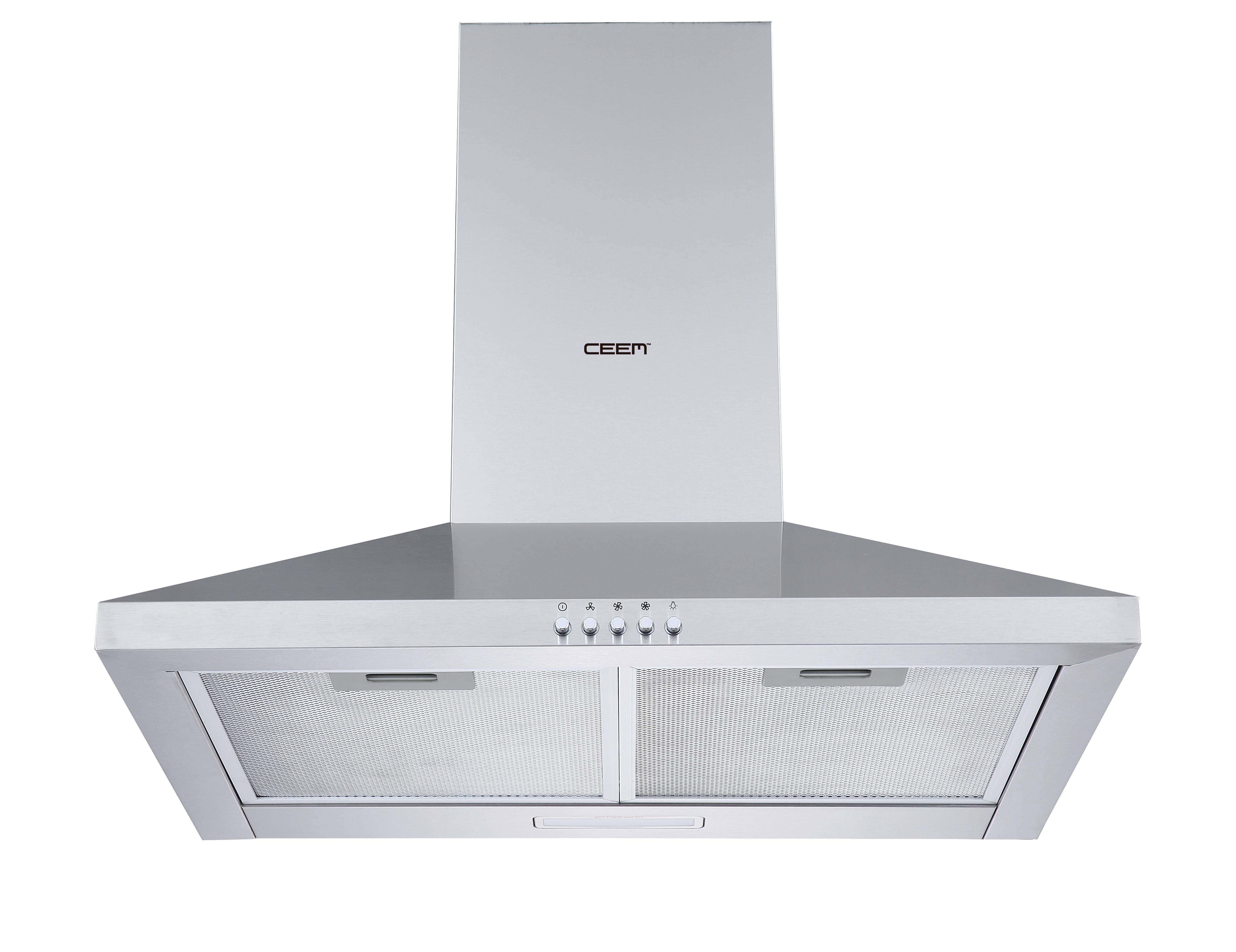 Dunstabzugshaube Kh 600 Edelstahlfarben, B: 59,8 cm - Edelstahlfarben, Basics, Kunststoff/Metall (59,8/56,9/44,8cm) - CEEM