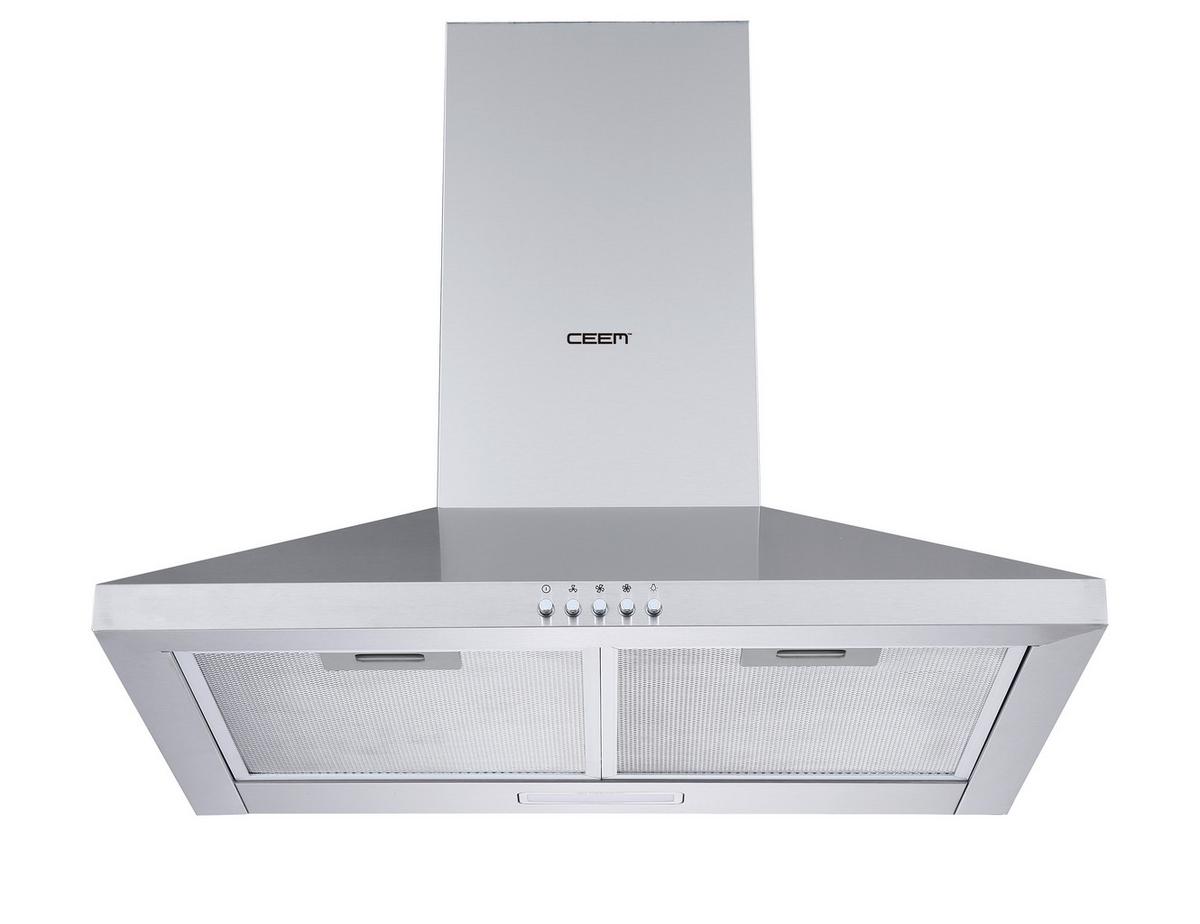 Dunstabzugshaube Kh 600 Edelstahlfarben, B: 59,8 cm - Edelstahlfarben, Basics, Kunststoff/Metall (59,8/56,9/44,8cm) - CEEM