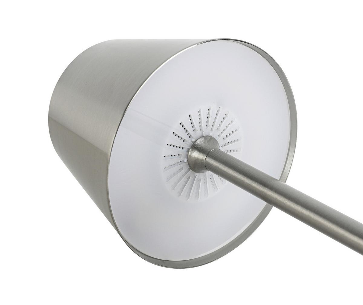 NABÍJATEĽNÁ STOLNÁ LAMPA MUSI - biela/niklová, Modern, kov/plast (12/30cm) - Mömax