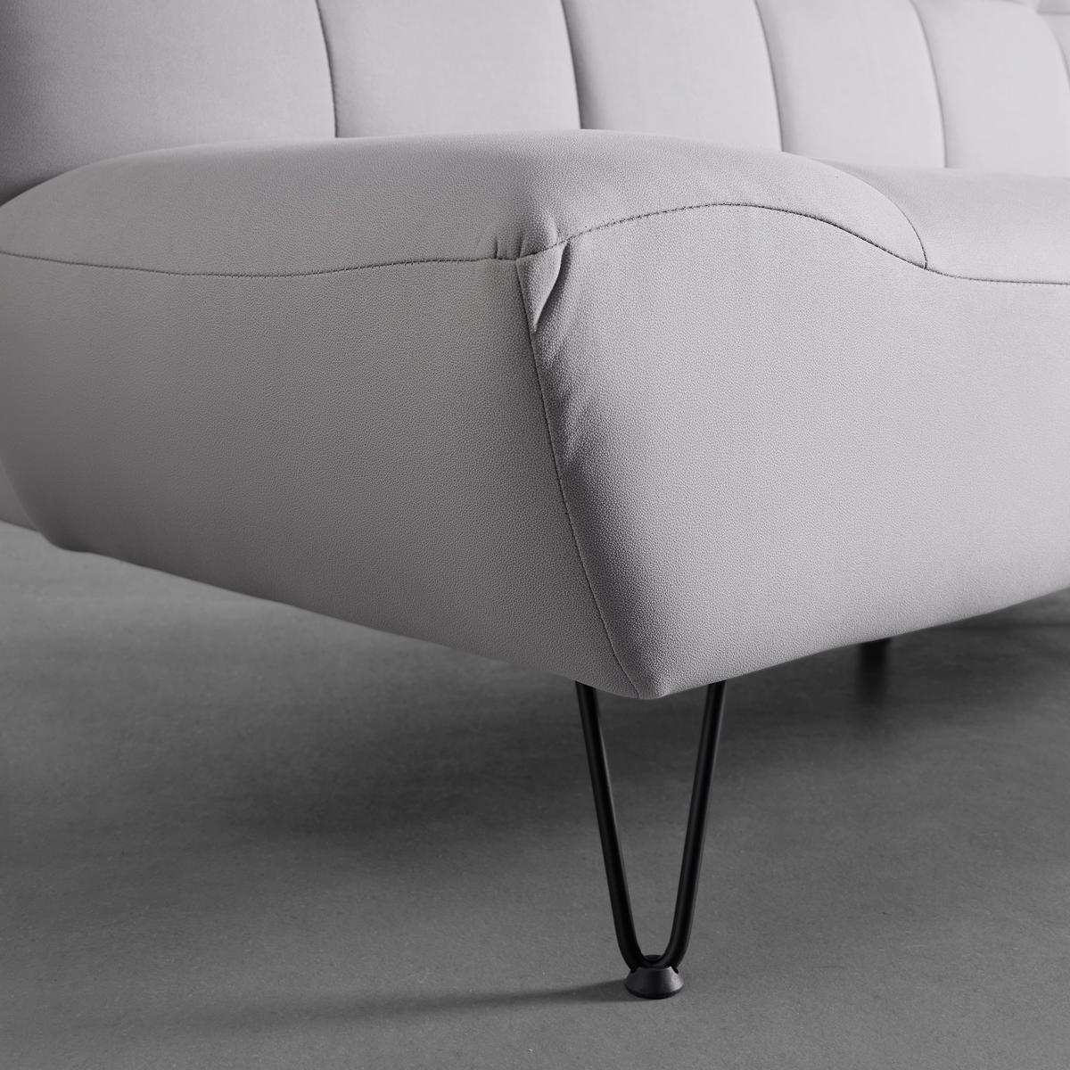 Rozkladacia pohovka GELI sivá - čierna/svetlosivá, Modern, kov/drevo (192/88/97cm) - P & B