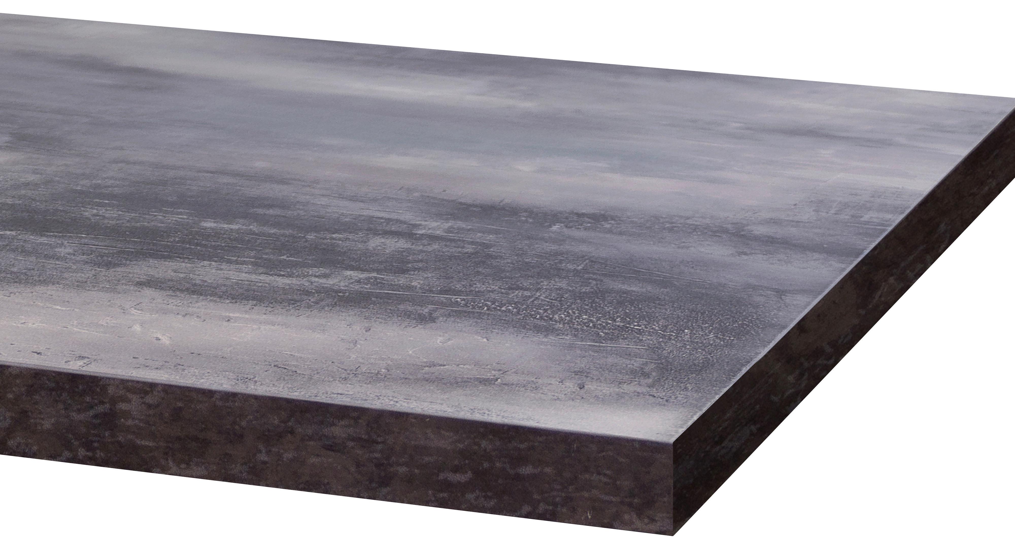 Minikuchyňa LUCCA vrátane spotrebičov a drezu - sivohnedá/biela, Konventionell, kompozitné drevo/plast (150,5cm) - MID.YOU