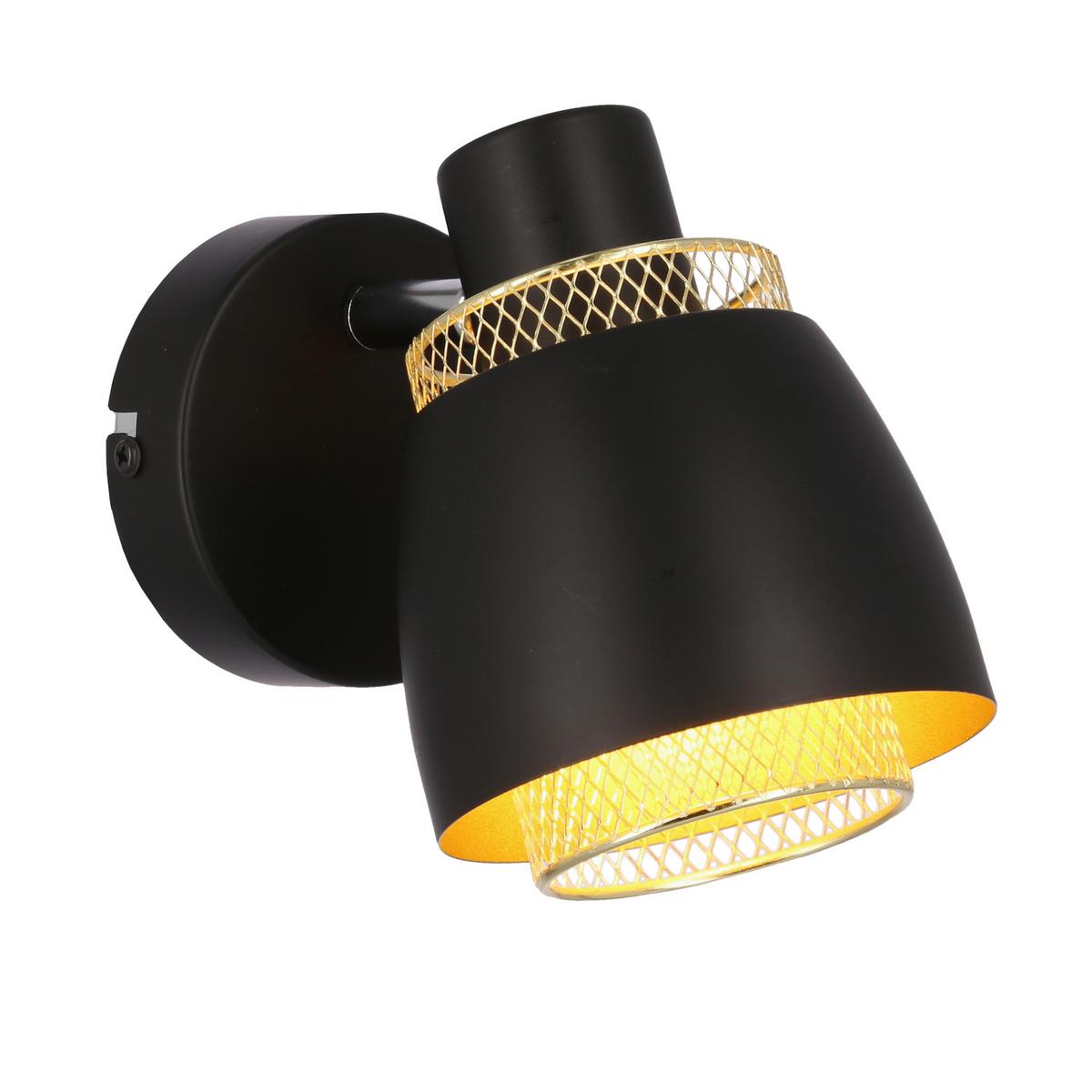Strahler 41-13774 Aleksandria - Goldfarben/Schwarz, Design, Metall (16.5/10/12cm)