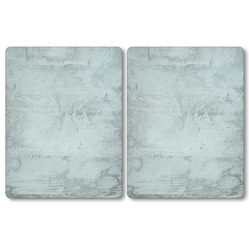 Herdabdeckplatte Betonoptik Xl Esg-Glas 50x38,5 Cm 2er-Set