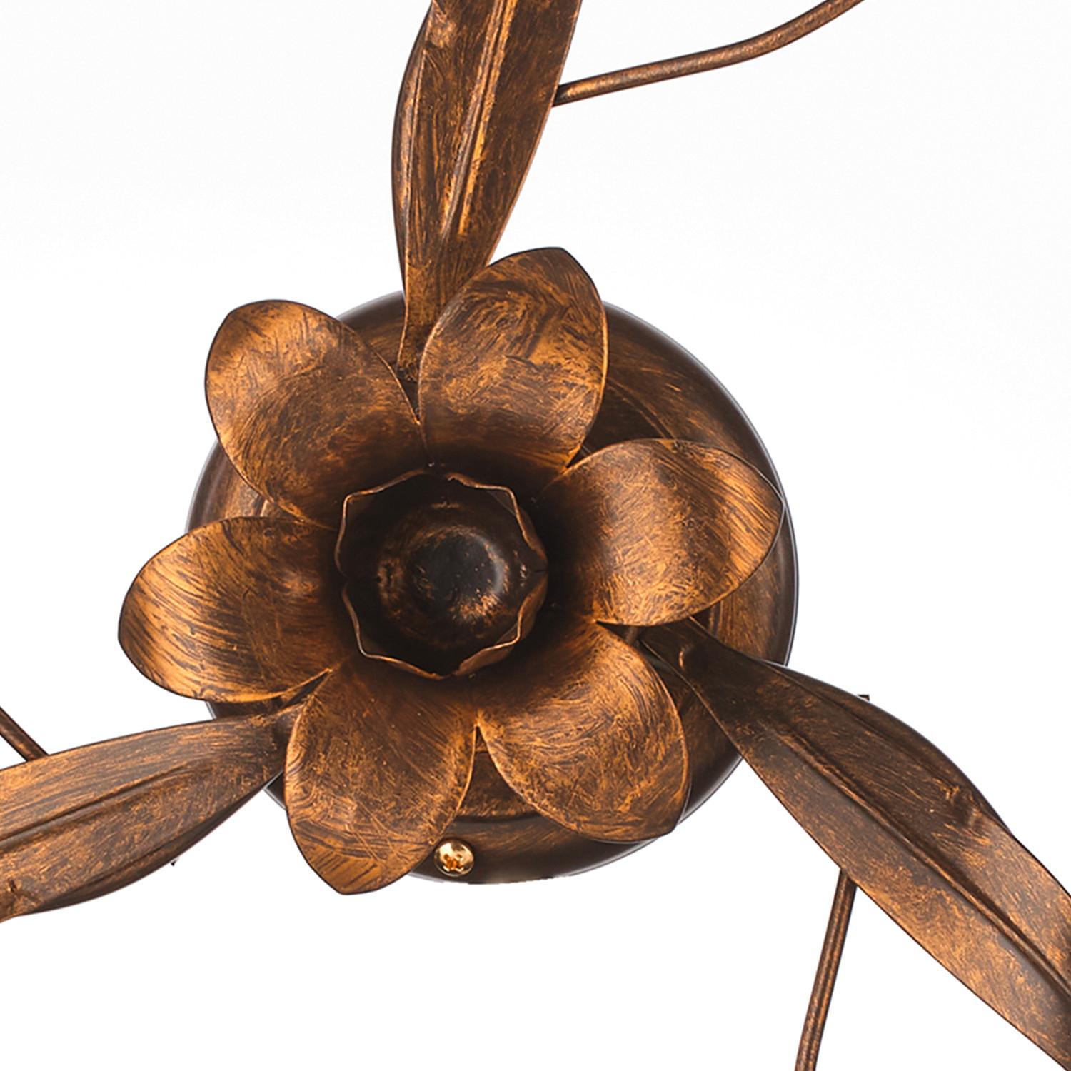 Deckenleuchte 4722/pl3b - Bronzefarben, KONVENTIONELL, Glas/Metall (53/20cm)