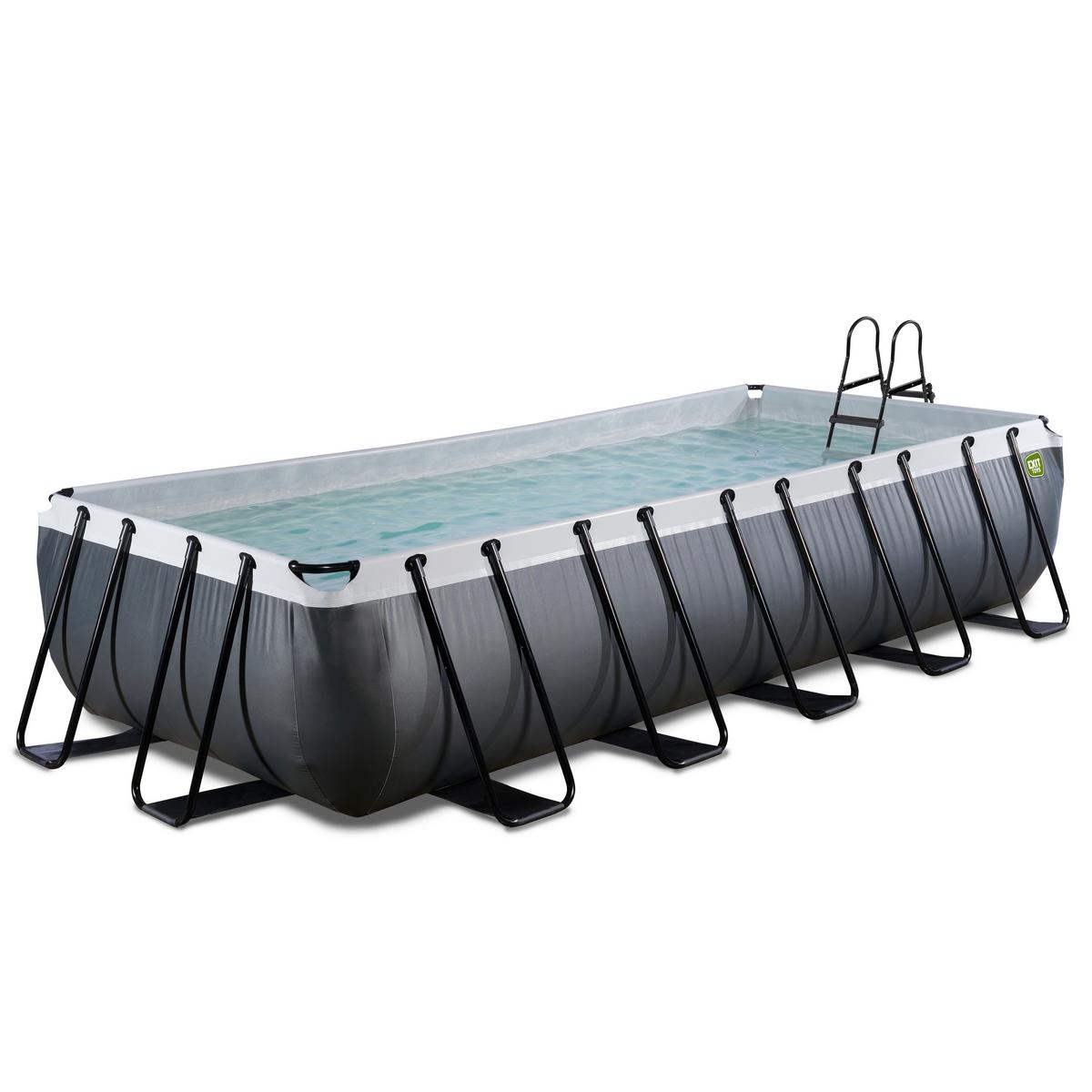 Pool-set Exit Black Leather Pool - Schwarz, KONVENTIONELL, Kunststoff (540/250/100cm) - EXIT Toys