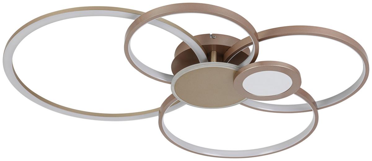 STROPNÍ LED SVÍTIDLO GENIAL - cappuccino/šampaňská, Moderní, kov/plast (80/64/9cm) - Mömax