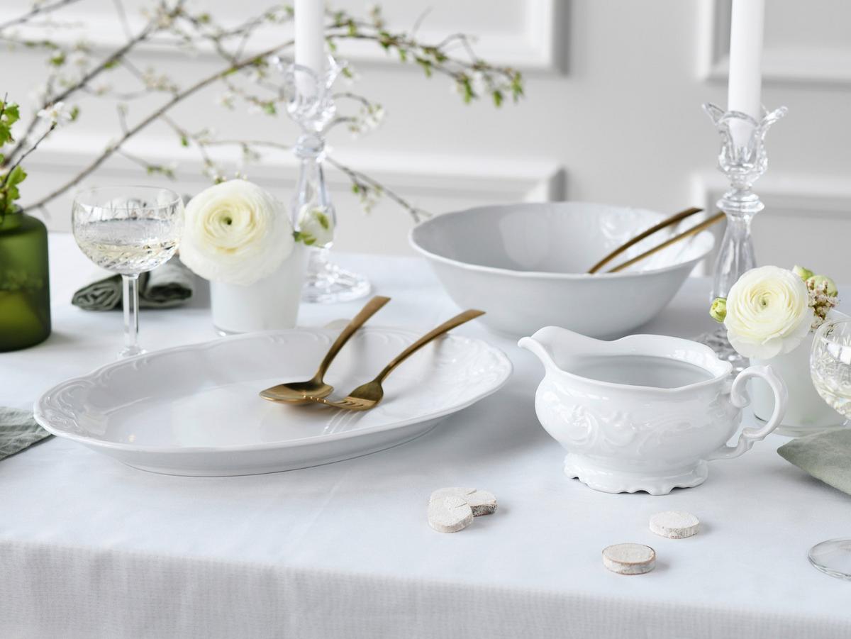 Kombiservice Frederike Weiss Porzellan, 3-teilig - Weiß, Basics, Keramik - Creatable