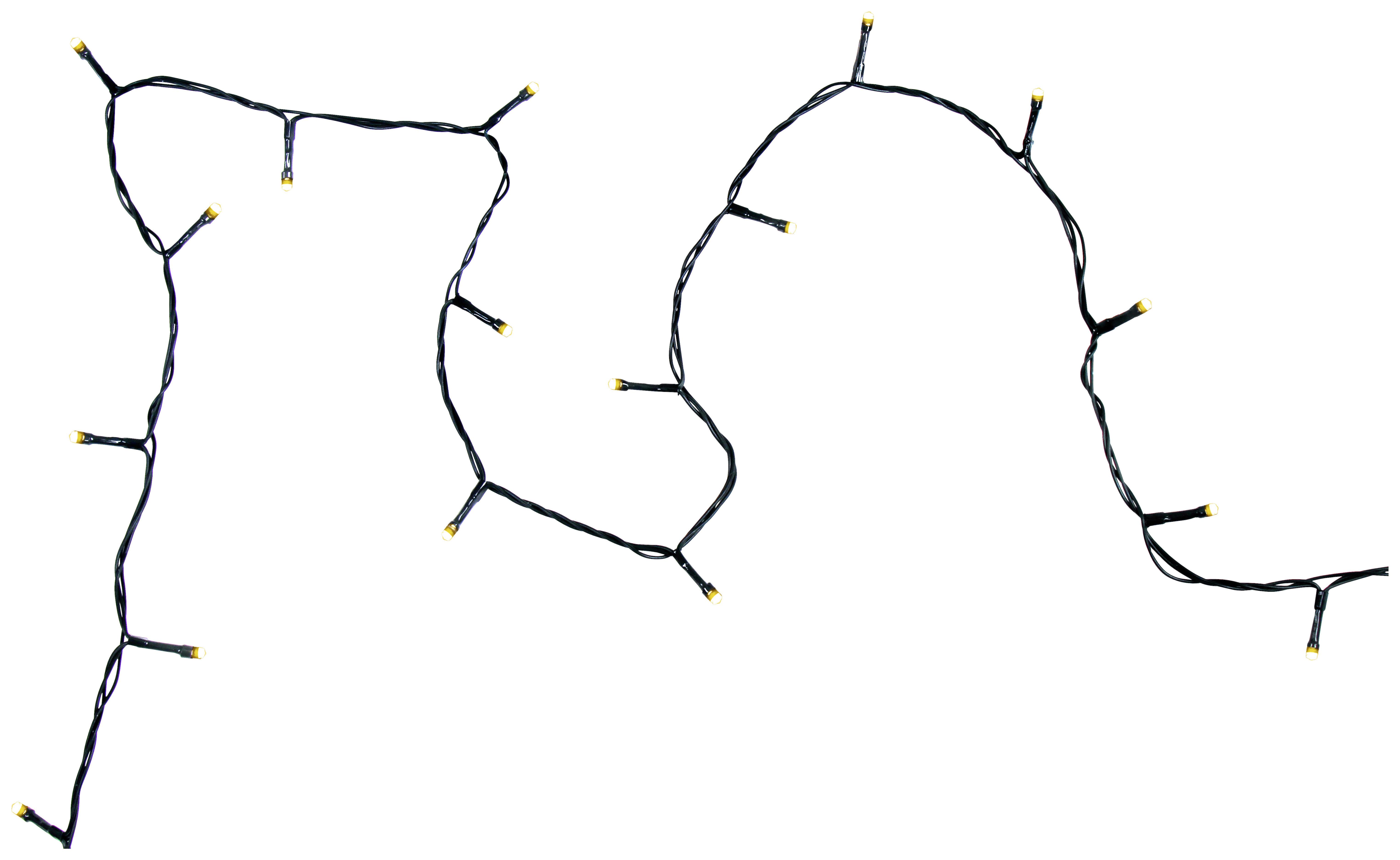 SVETELNÁ REŤAZ JI -PAZ- - čierna, Konventionell, kov/plast (1342,50cm) - Modern Living