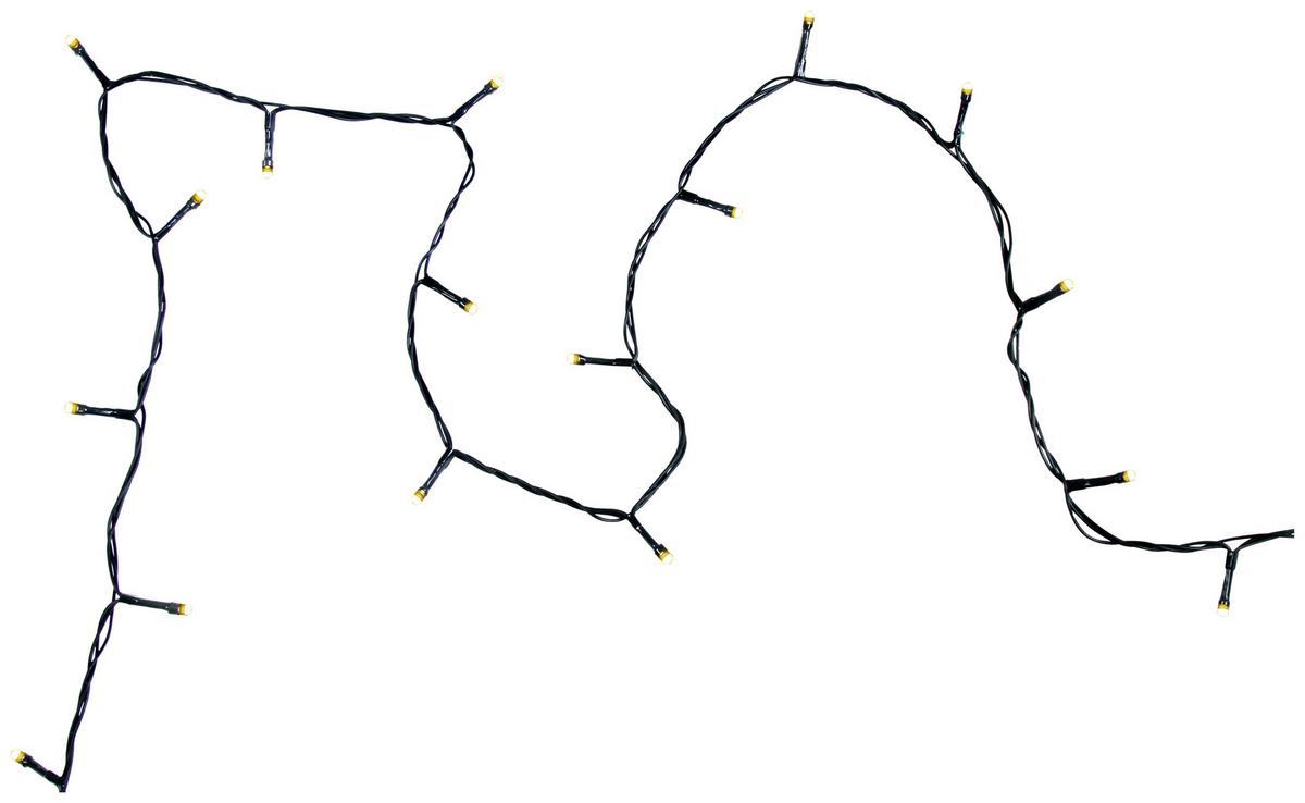 SVETELNÁ REŤAZ JI -PAZ- - čierna, Konventionell, kov/plast (1342,50cm) - Modern Living