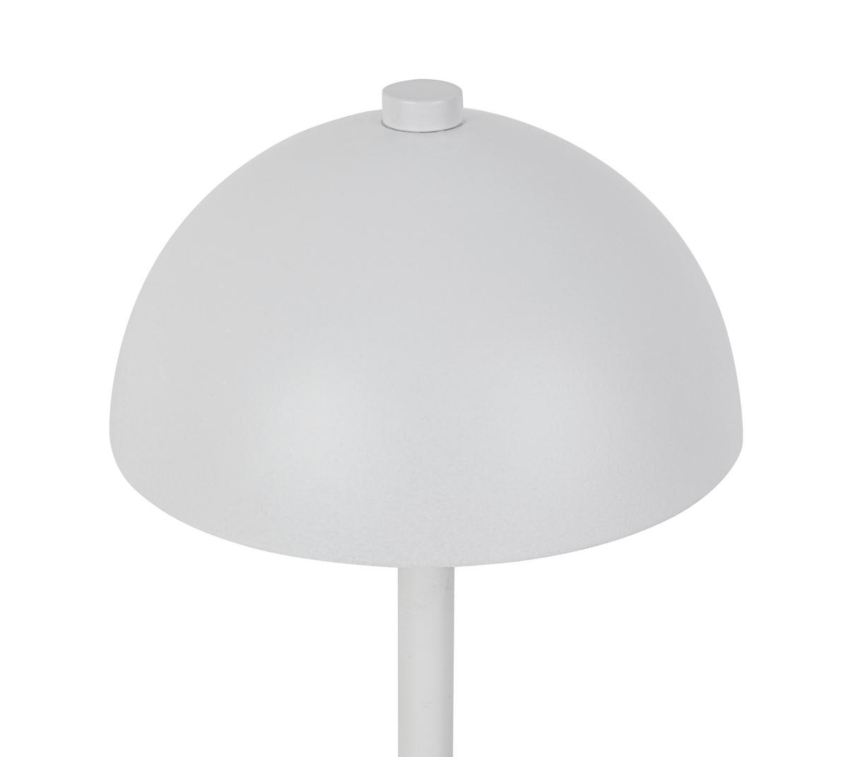 NABÍJATEĽNÁ STOLNÁ LAMPA JUMI - biela, Modern, plast (12/20cm) - Mömax