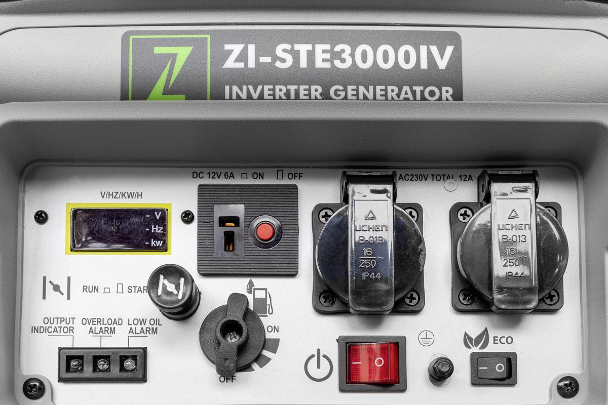 Stromerzeuger Zi-Ste3000iv 4,3 Kw, Benzinmotor, Räder - Grün, Basics, Metall (70/44/51,5cm) - Zipper
