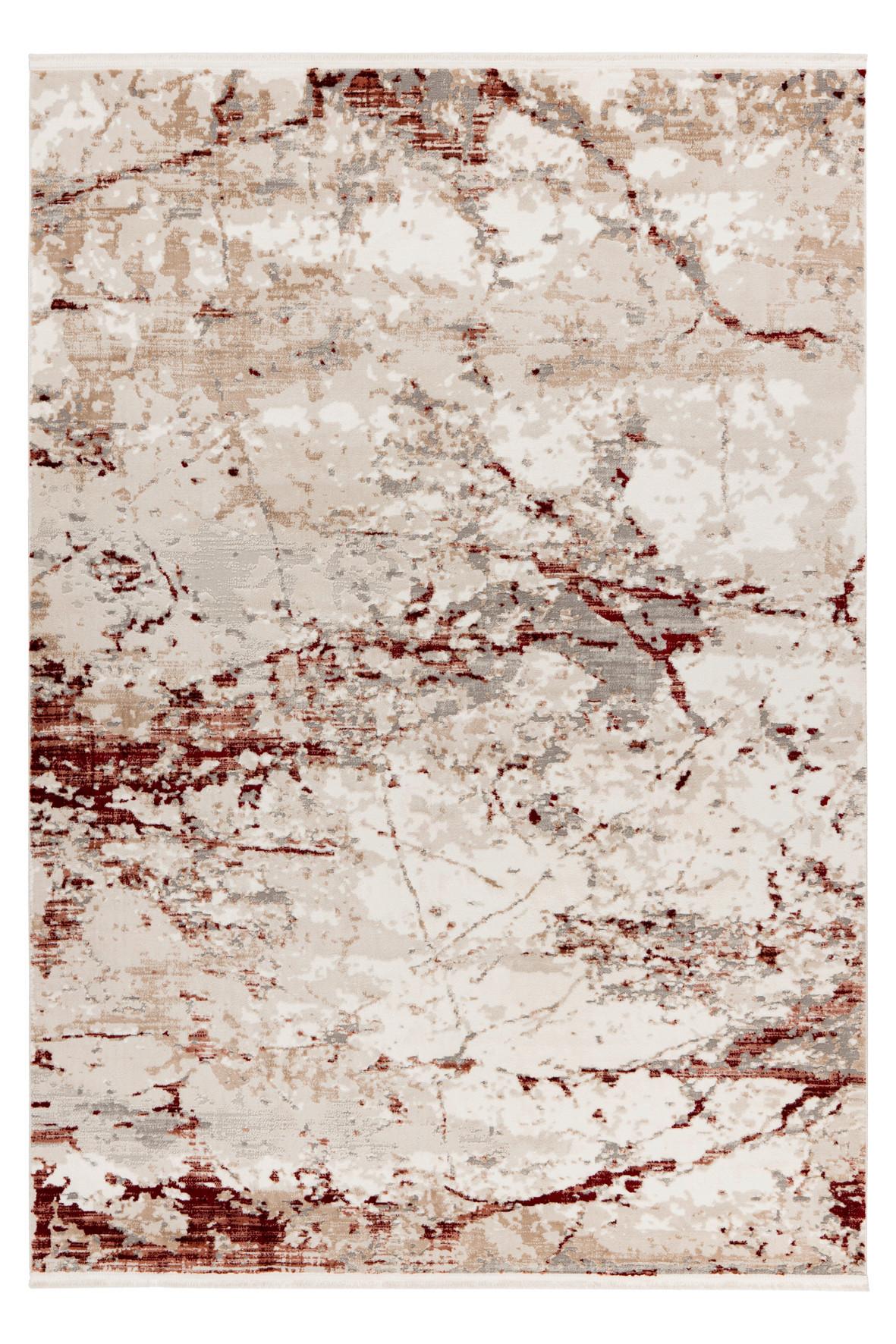 Flachwebteppich My Memphis 381 - Rot, Basics, Textil (160/230cm) - Obsession