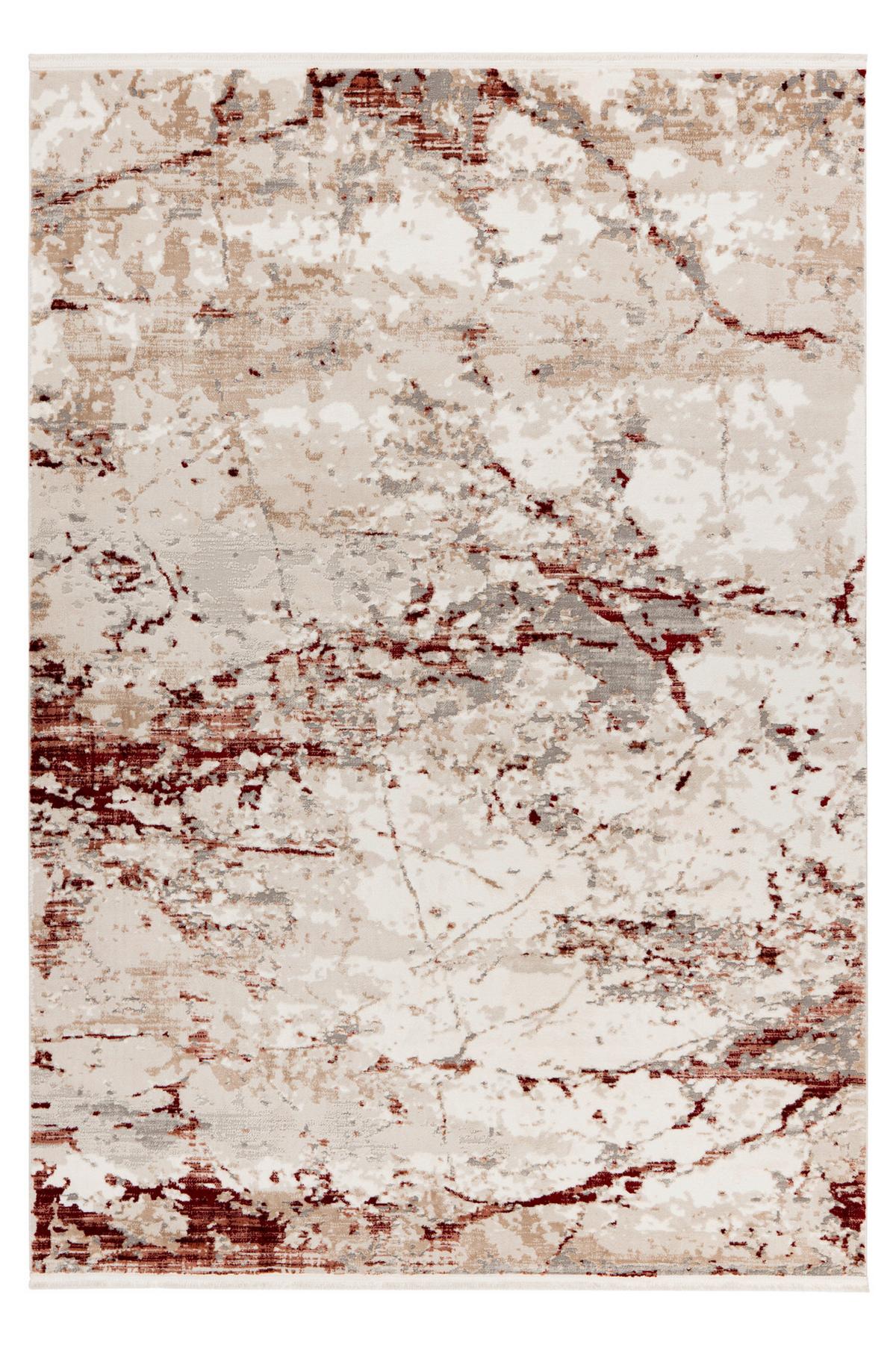 Flachwebteppich My Memphis 381 - Rot, Basics, Textil (240/330cm) - Obsession