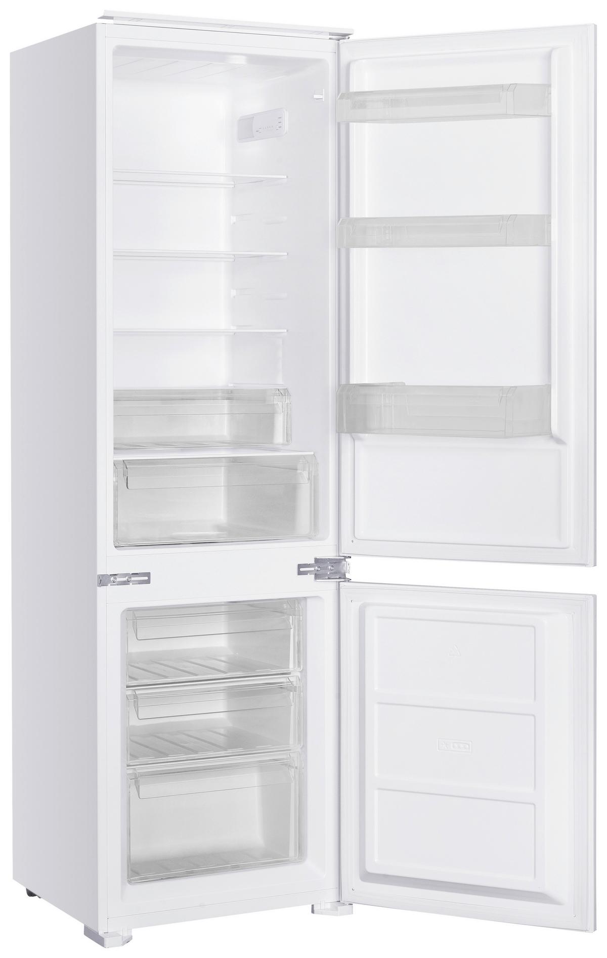 KÜHL-GEFRIER-KOMBINATION Weiß B: 54cm - Weiß, Trend, Glas/Kunststoff (54/178/54cm) - Respekta