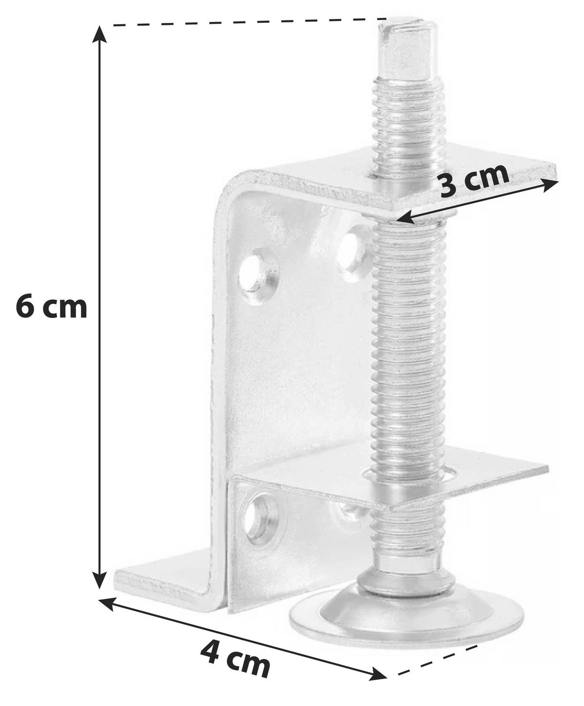 NOHA UNIT - barvy hliníku, Moderní, kov (4/6/3cm) - Ondega