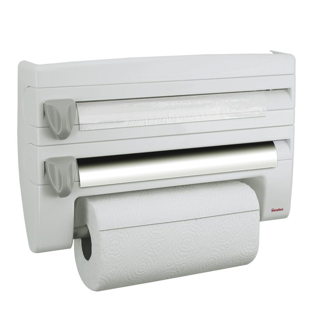 Konyhai Tartórúd Roll'n Roll Fóliatépő - Fehér, Műanyag (39/25/10cm)