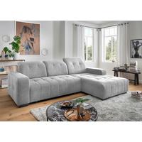 Ecksofa Vicari Grau S: 185x292 Cm - Schwarz/Grau, MODERN, Textil (185/292cm) - Livetastic