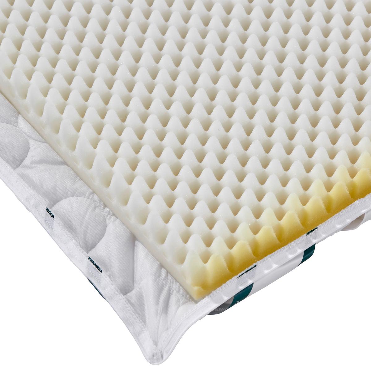 Topper Medisan Polly 140x200 Polyurethanschaumkern 7 Zonen - Weiß, MODERN, Textil (140/200cm) - FAN