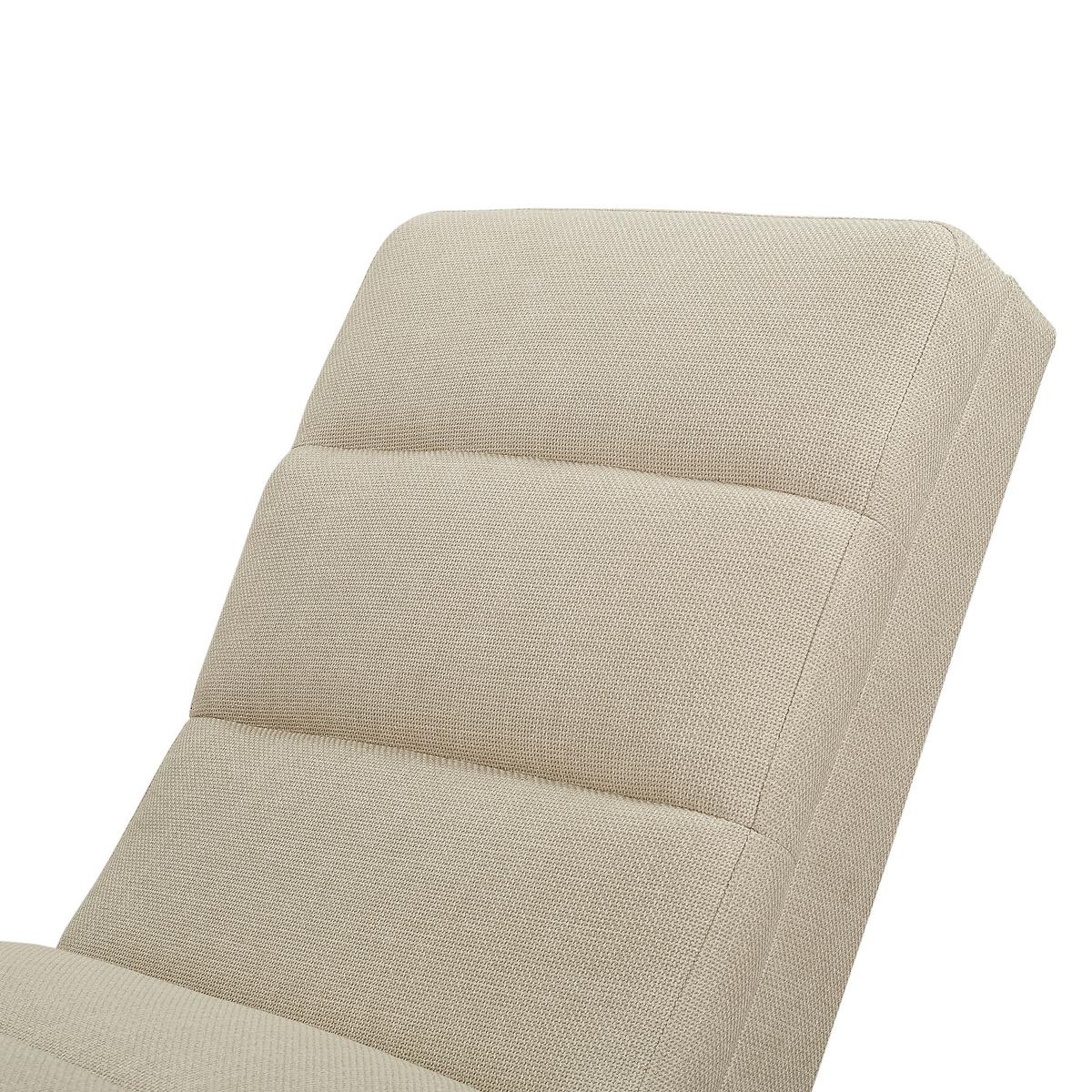 Relaxliege Chaiselongue, Beige B: 170 Cm - Chromfarben/Beige, MODERN, Textil (170/82/60cm) - Livetastic