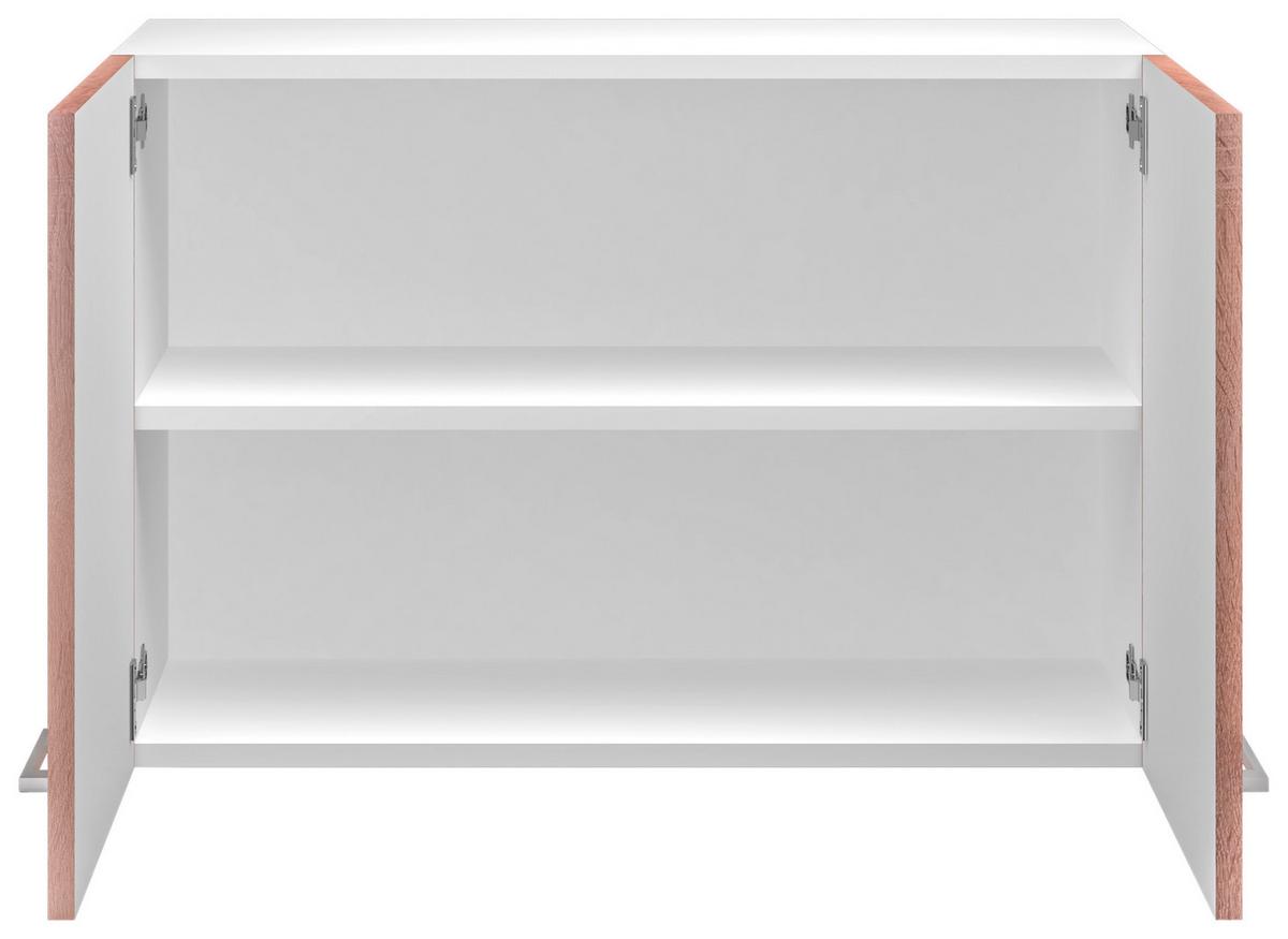 KUCHYŇSKÁ HORNÍ SKŘÍŇKA SAMOA  H 80 - bílá/Sonoma dub, Konvenční, kompozitní dřevo/plast (80/54,8/32cm)