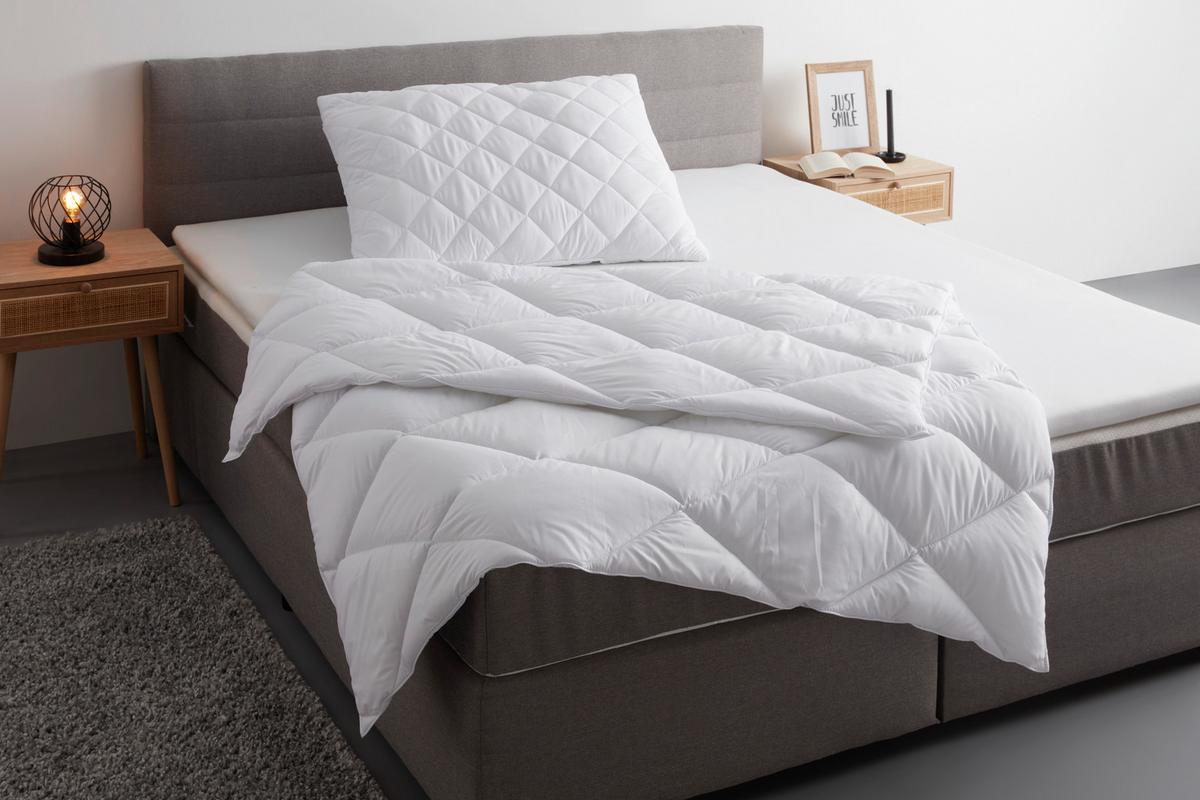 Polštář pod hlavu Vegan micro premium, 70/90cm - bílá, textil (70/90cm) - Nadana