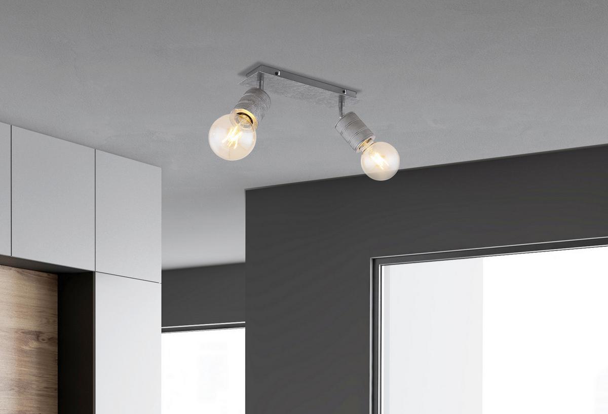 Strahler 54036-2 - Silberfarben, Basics, Metall (31/10/16cm) - Globo