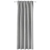 Fertigvorhang Rachelii - Grau, MODERN, Textil (135/245cm) - Luca Bessoni